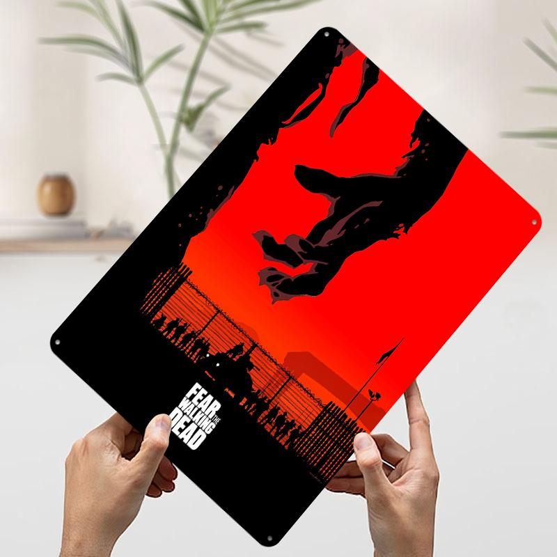 Fear the Walking Dead Tin Plaque Poster Customized Wall Art Retro Vintage Metal Signs for Man Cave Home Decor Items Coffee Bar