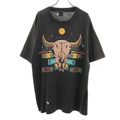 ВИНТАЖНАЯ футболка Skyhorn с коротким рукавом и одинарной строчкой, черная, мужская, б/у