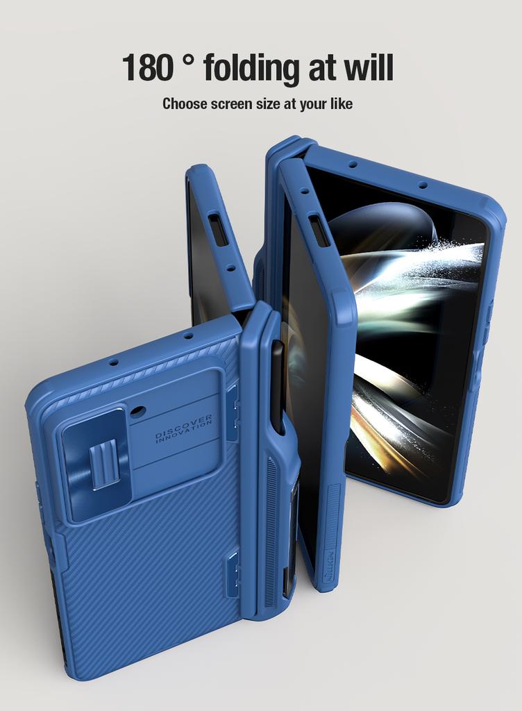 Чехол Nillkin для Samsung Galaxy Z Fold 5 5G Camshield Fold Слайдер Защитная крышка для камеры с держателем для S-Pen Чехол для телефона