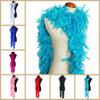 Пушистое перьевое боа из перьев индейки, ткань для одежды, многоцелевой перьевой шарф, украшение для вечеринки