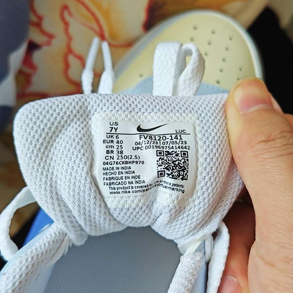 Nike Court Borough Low Recraft GS Coconut Milk Polar White Детские кроссовки Синие Голубые Темно-фиолетовые FV8120-141