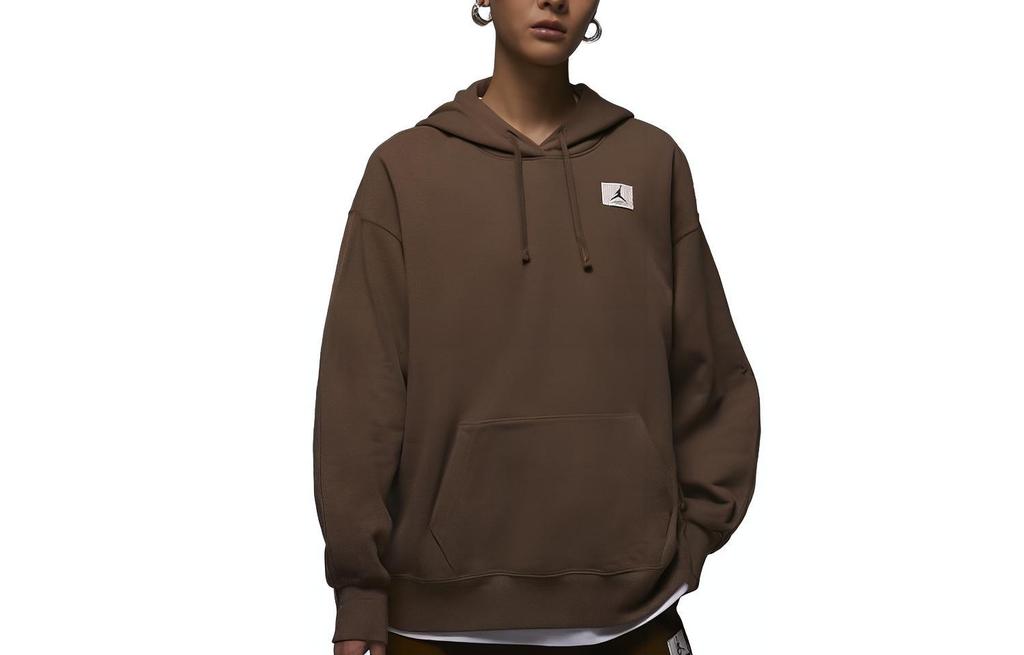 Jordan Sweatshirts Women's Horsehair Brown Hooded Moderate Regular DQ4604-274