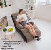 Luxurious Eco-Friendly Portable Recliner Set with Air Cushion and Footrest Stool.