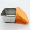1 комплект, герметичный портативный контейнер для хранения продуктов из нержавеющей стали с силиконовой крышкой для офисных путешествий, 1 комплект