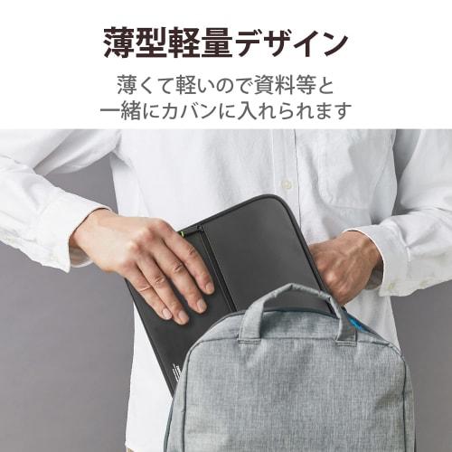 Elecom Computer Case PC Case 13.3 Inch ZEROSHOCK Shock Absorption Compatible with MacBook Air 13 (M1~M3)/MacBook Pro 13/MacBook Pro 14 Black ZSB-IBUB0