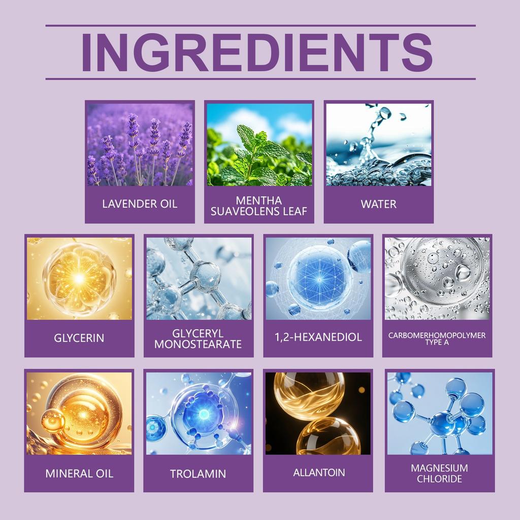 Lavender Magnesium Milk, For Sleep, Muscle Pain, Leg Cramps, Magnesium Cream