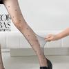 Black Stockings Sexy Love Heart Stockings Mi-style Polka Dot Pantyhose Summer Nude-feel Black Silk Jk Ultra-thin Style