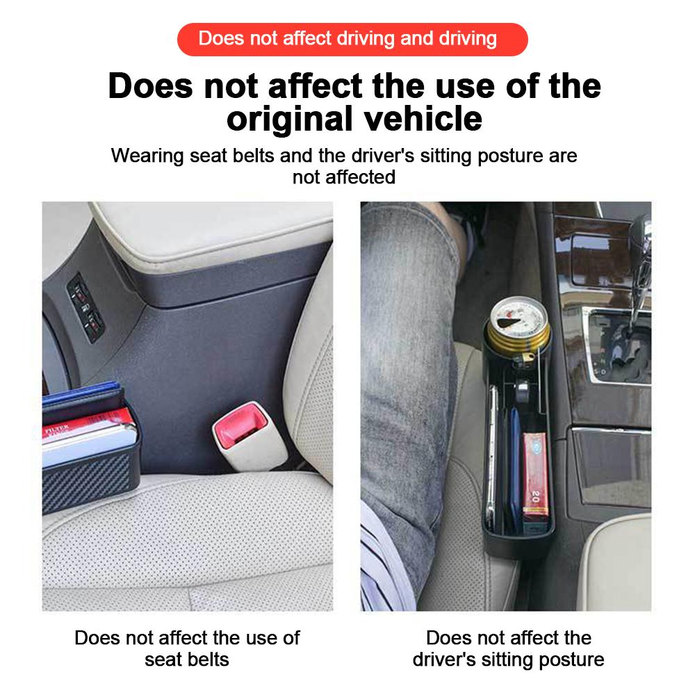 Ящик для хранения щелей в автомобильном сиденье Ящик для хранения заполнителя щелей в автомобильном сиденье Карманный органайзер Держатель для стакана с водой Инструменты для хранения в автомобиле