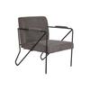 Fauteuil - LANA DECO - DKD Home Decor - Gris - Métal - Polyester - 1 Place
