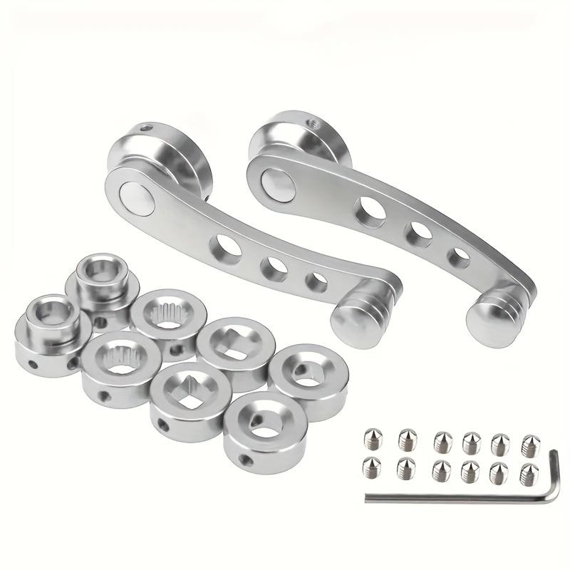 2 шт./1 комплект универсальных автомобильных ручек для окон, сменных подъемных механизмов для автомобильных окон из алюминиевого сплава