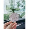 Zhao Lusi's Same Style Car Perfume Aroma Diffuser Car Rearview Mirror Hanging Ornament Diffuser Stone Light Fragrance Camellia Flower Decoration