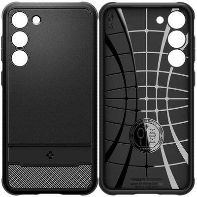 Spigen Прочный чехол Rugged Armor для Galaxy S23 Матовый черный