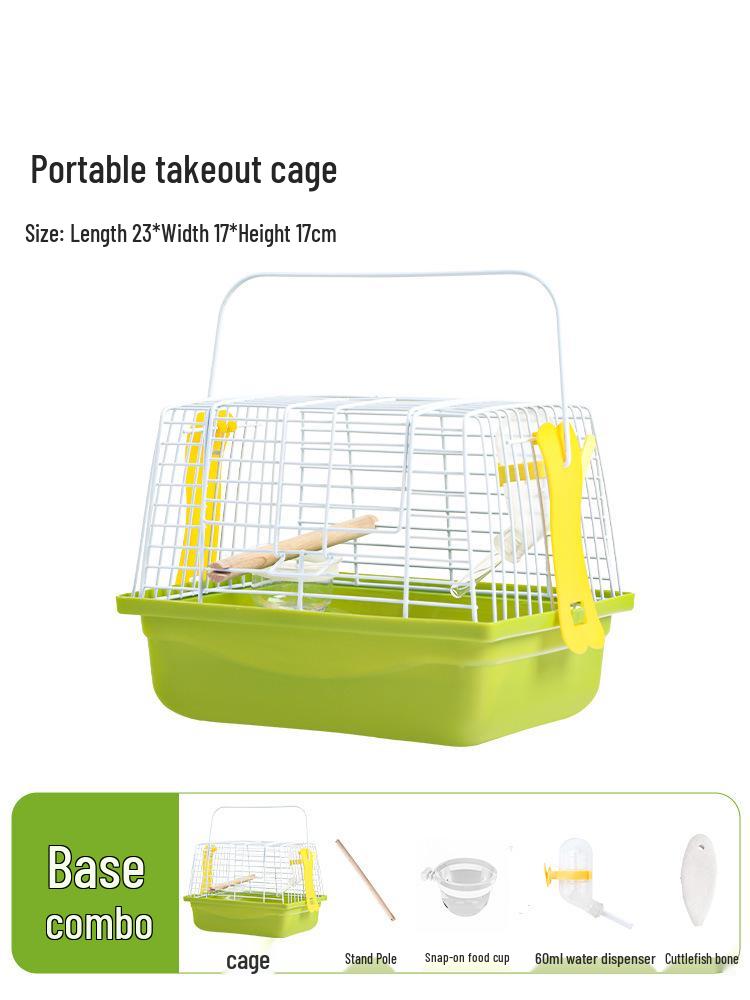 Handheld Bird Cage for Budgies, Cockatiels, Finches & Small Pets