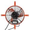 Gable Mount Fan, 38.1 cm Attic Vent Exhaust Fan 1650 CFM Thermostat, Cooling and Ventilation for Home, Garage, Warehouse, Workshop, Carbon Steel