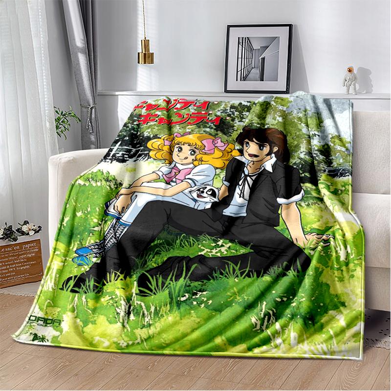 Кэнди Кэнди 29 Стиль Новое Ретро Мультяшная Девочка Аниме Мягкий Плюшевый Плед, Фланелевый Плед для Гостиной Спальни Дивана Детский Подарок