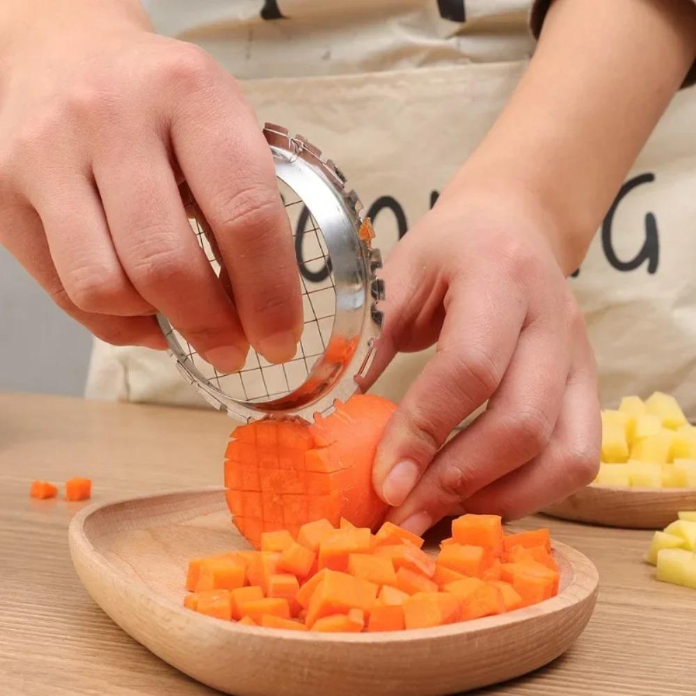 2 шт. Многофункциональная резка для яиц, овощей, сетка, картофелерезка, из нержавеющей стали, ручная прессовая измельчитель