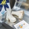 Женские короткие ботинки на платформе с танкеткой, увеличивающие рост на 11 см, кожаные, с толстой подошвой, модные, в британском стиле, ботильоны