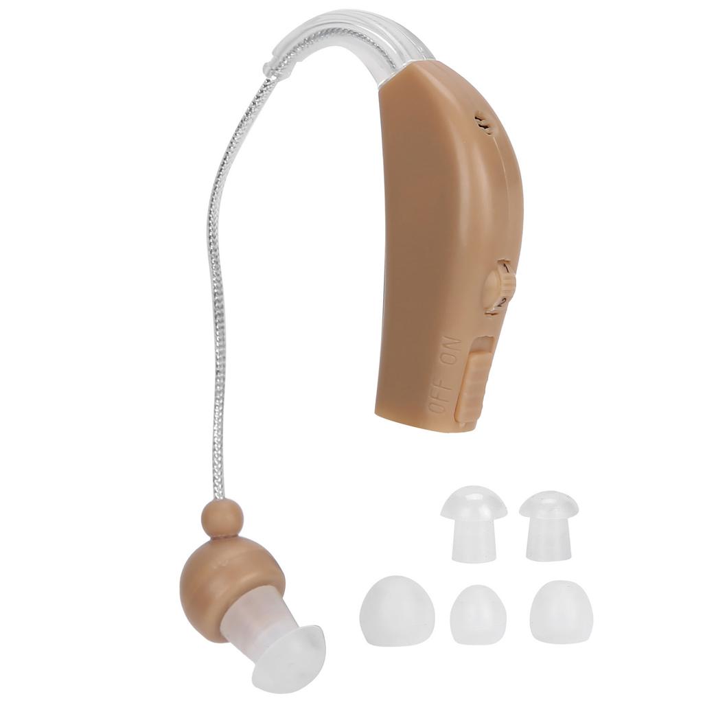 Lightweight Hearing Aid Low Distortion Behind Ear Voice Amplifiers Ear Care for Deaf Elderly 100-240