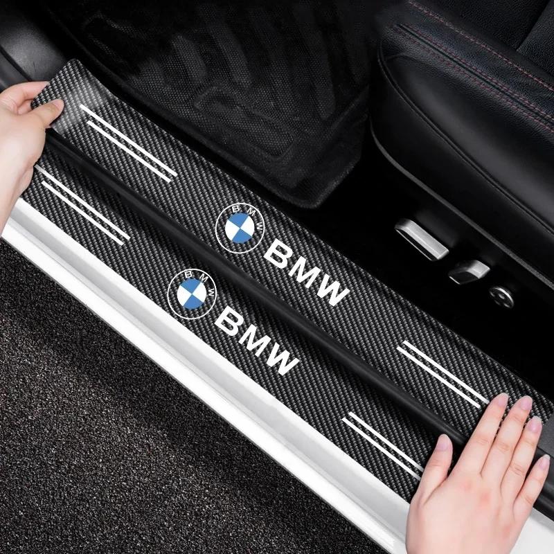 4 шт. Наклейки на пороги автомобиля из углеродного волокна Для BMW M M3 M5 F10 F30 F20 E28 E30 E34 E36 E39 E46 E91 Performance X1 X2 X5