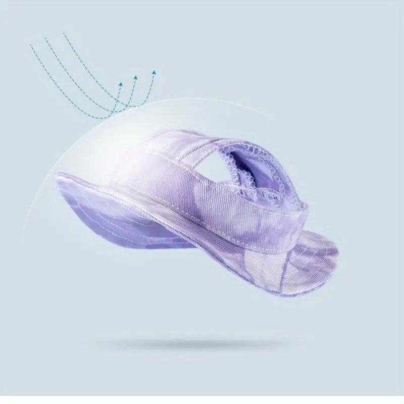 Simple with Ear Holes Outdoor Sports Hat Baseball Cap for Small and Medium Dog Adjustable Dog Sunscreen Hat Small Dogs Pet Hat Dog Hat