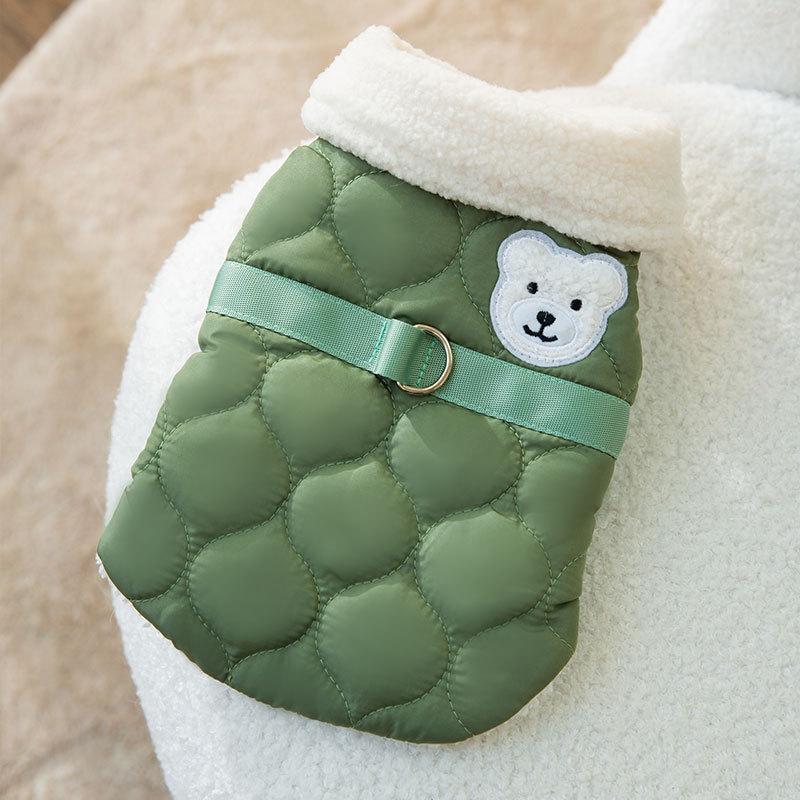 Одежда для кошек осенне-зимняя мода стеганый теплый жилет котенок щенок на две лапы против выпадения шерсти щенок собака одежда для питомца