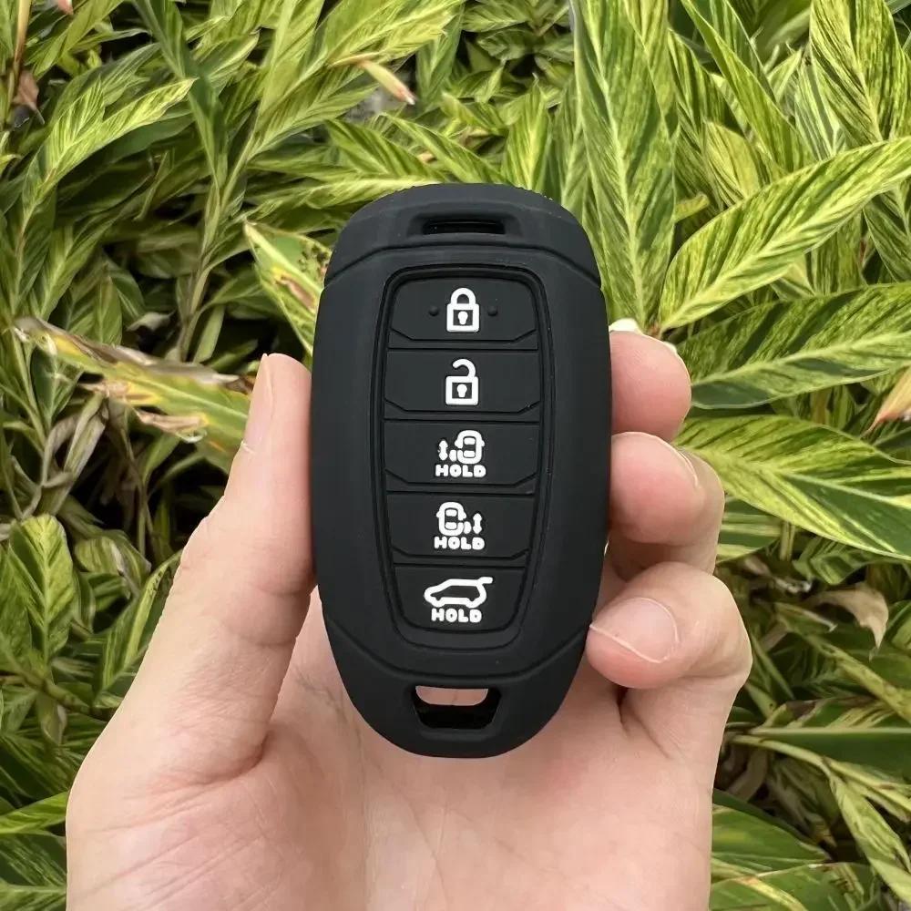 Для Hyundai CUSTO 2021 2022 Умный Бесключевой Доступ Дистанционный Ключ 4 5 Кнопок Силиконовый Чехол-Брелок для Ключа Автомобиля Защитный Брелок Аксессуары