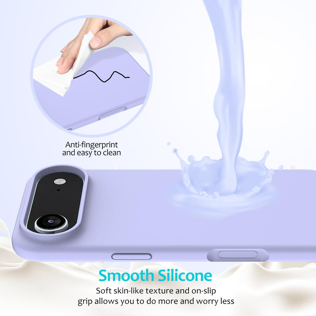 Простой чехол для телефона из жидкого силикона для IPhone 17 Air 16 15 14 13 12 Pro Max 17Pro Противоударная задняя крышка Чехол Capa