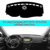 Car Dash Mat DashMat Dashboard Cover Carpet  2 Layers For Compass 2017 2018  2019 2020