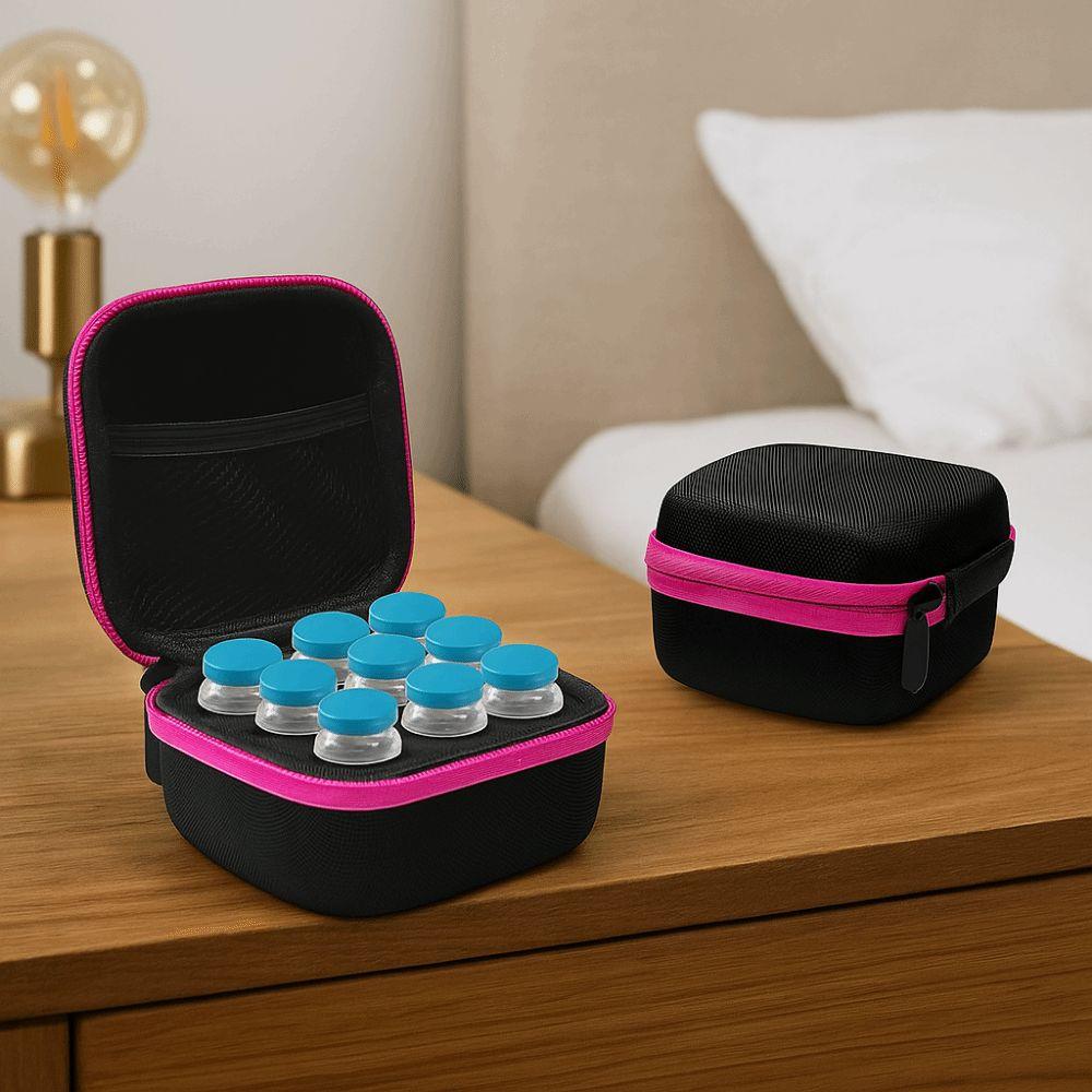 10ML 9 Vials Storage Case EVA Essentials Oil Case Portable Insulin Organizer Travel