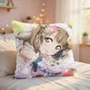 LLove Live School Idol Наволочка из шелковистого короткого плюша с невидимой молнией, пылезащитная наволочка для диванной подушки для домашнего декора