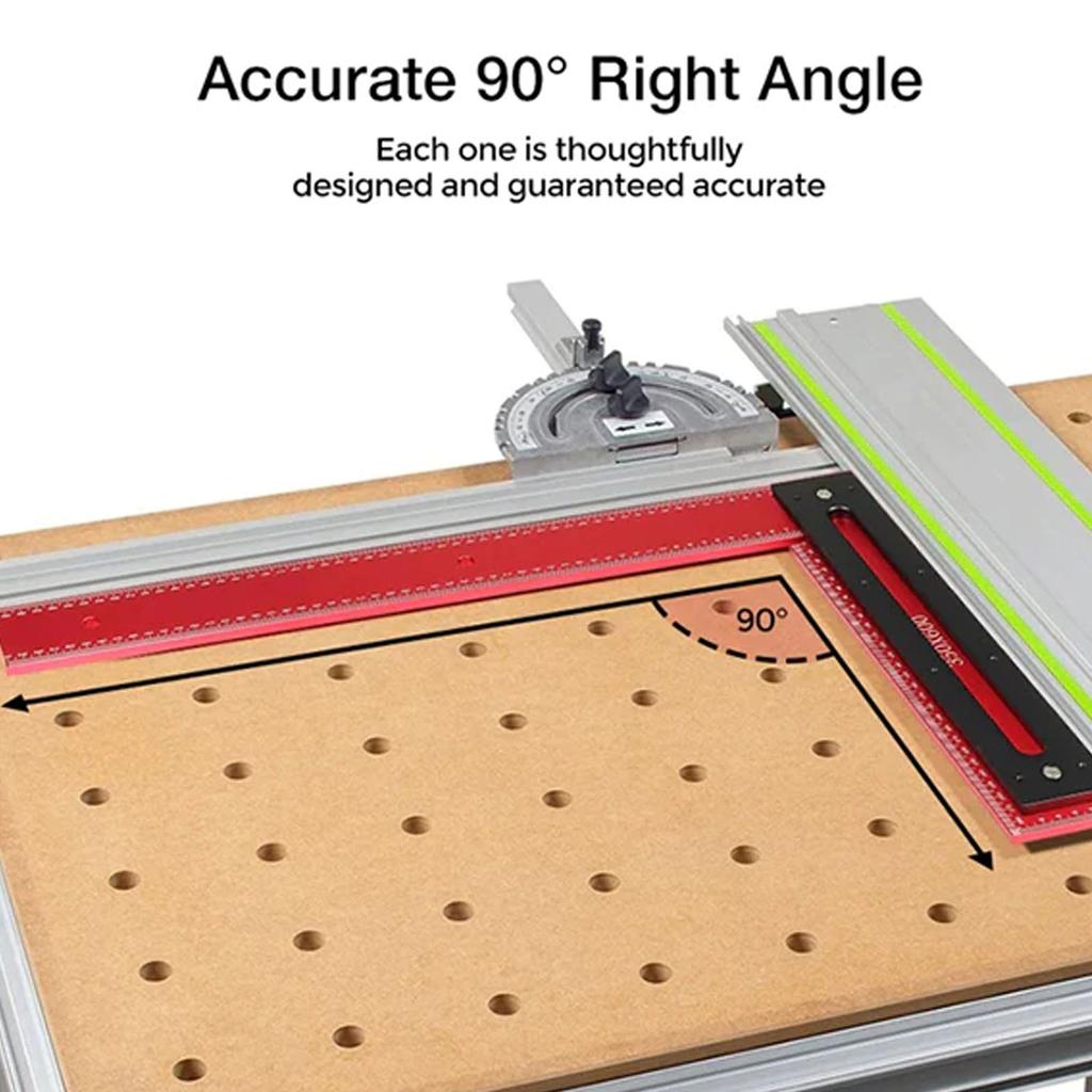 90° L Shaped Woodworking Ruler Tool Carpenter Carpentry Angle L Measurements Square Aluminum Steel Framing Woodworking Tool
