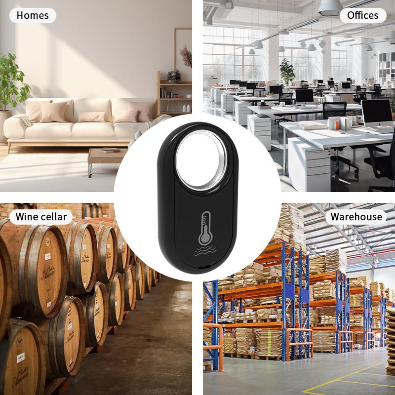 Tuya Thermometer Hygrometer Smart Humidity Temperature Sensor App Alert Remote Monitor for Room Greenhouse Incubator Wine Cellar