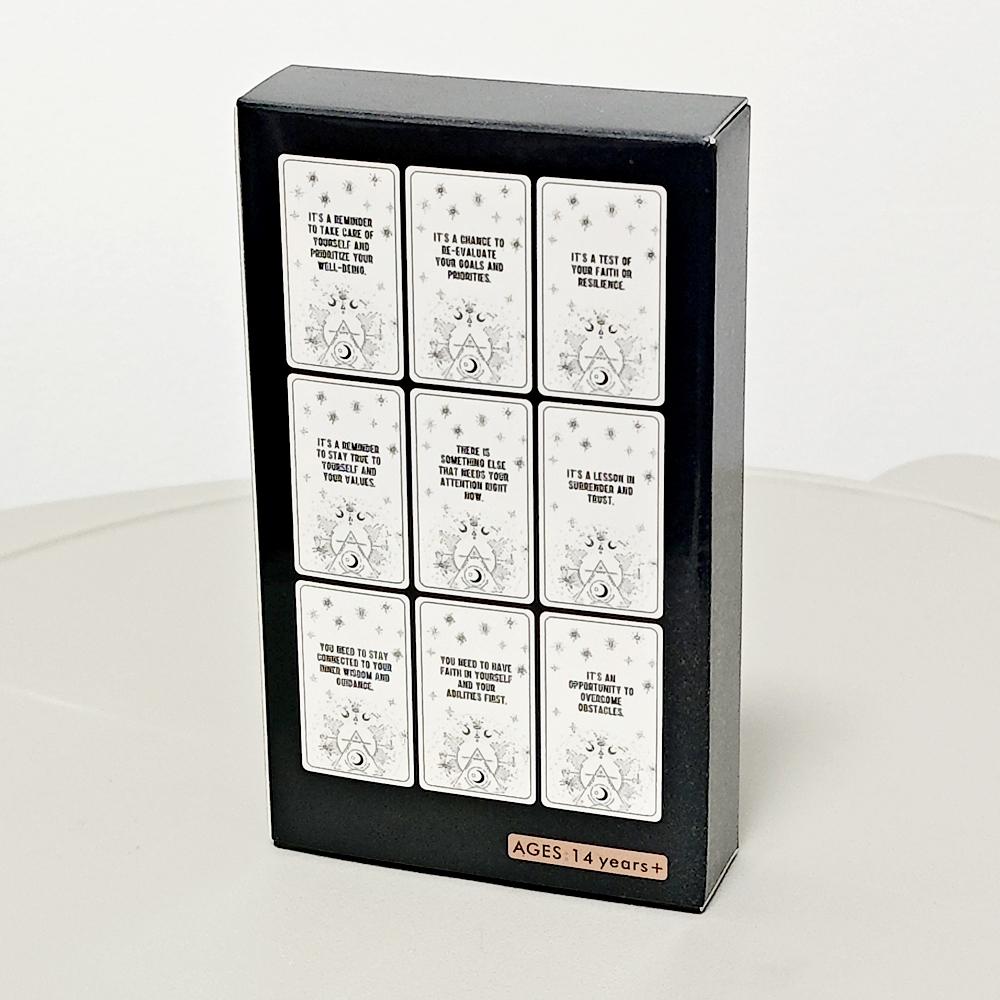 10.3*6cm Whispers of Insight - Why Oracle Deck 54 Inspirational Answers To Explore The Hidden Meanings Behind Life's Challenges