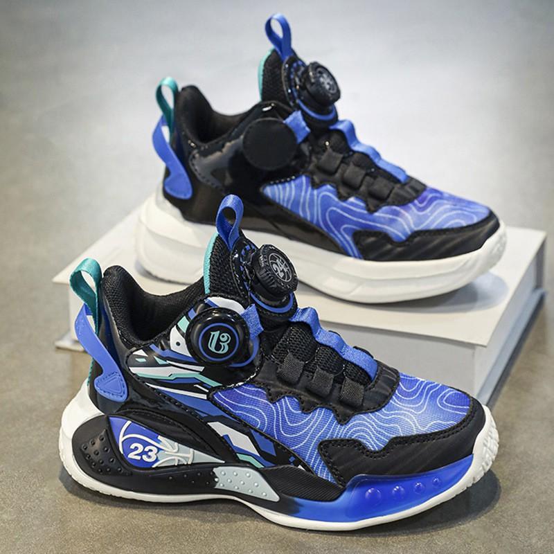 Boys Kids Basketball Running Shoes Breathable Lightweight Non-Slip Single Mesh Sneakers 7-16 Years Old
