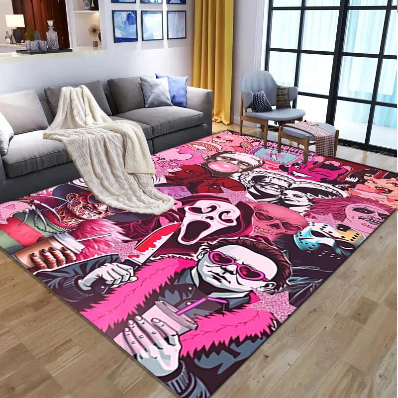 Care Bears Pattern Rug, Indoor/Outdoor Mat, for Picnic, Gameroom, Bedroom, Office, Living Room, Home Decor Carpet, Birthday Gift