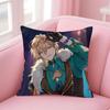 Game Honkai Star RailCool Cushion Cover Pillowcase Short Plush Invisible zipper Room Sofa Cushion Cover