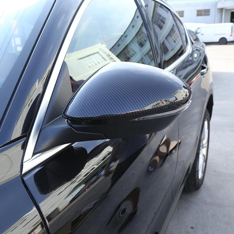 Для Alfa Romeo Giulia 2017 2018 ABS углеродное волокно боковое зеркало заднего вида автомобиля декоративная крышка отделка наклейка авто