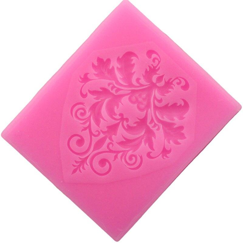 DIY Sugar Craft Frame Border Silicone Mold Scroll Relief Fondant Cake Decorating Tools Cupcake Baking Candy Chocolate Moulds