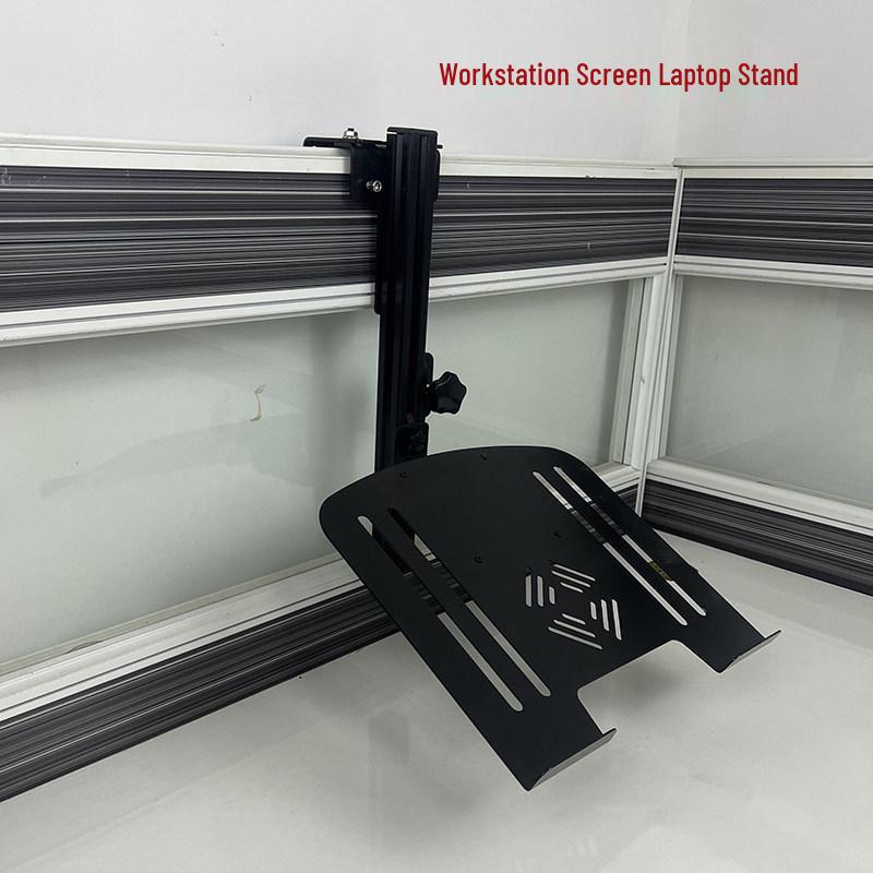 Rotating Telescopic Workstation Screen Lift for Laptop/Monitor with Hanging Desk Partition