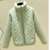 New Fashion Autumn Cashmere Women's Jacket Winter  Stand Collar Thick Student Parkas Pink Green Yellow Warm Coat