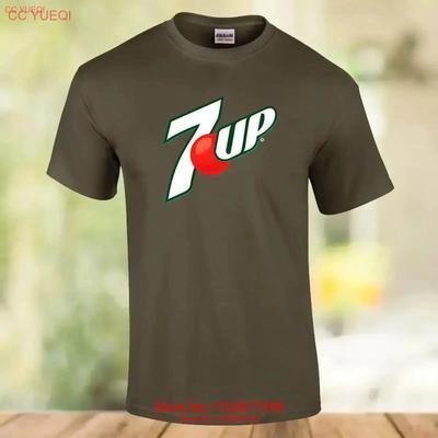 Мужская футболка с логотипом 7 Up Размеры от S до 5XL винтажная Стильная уличная одежда Повседневная топ Мягкая мужская унисекс дизайнерская одежда