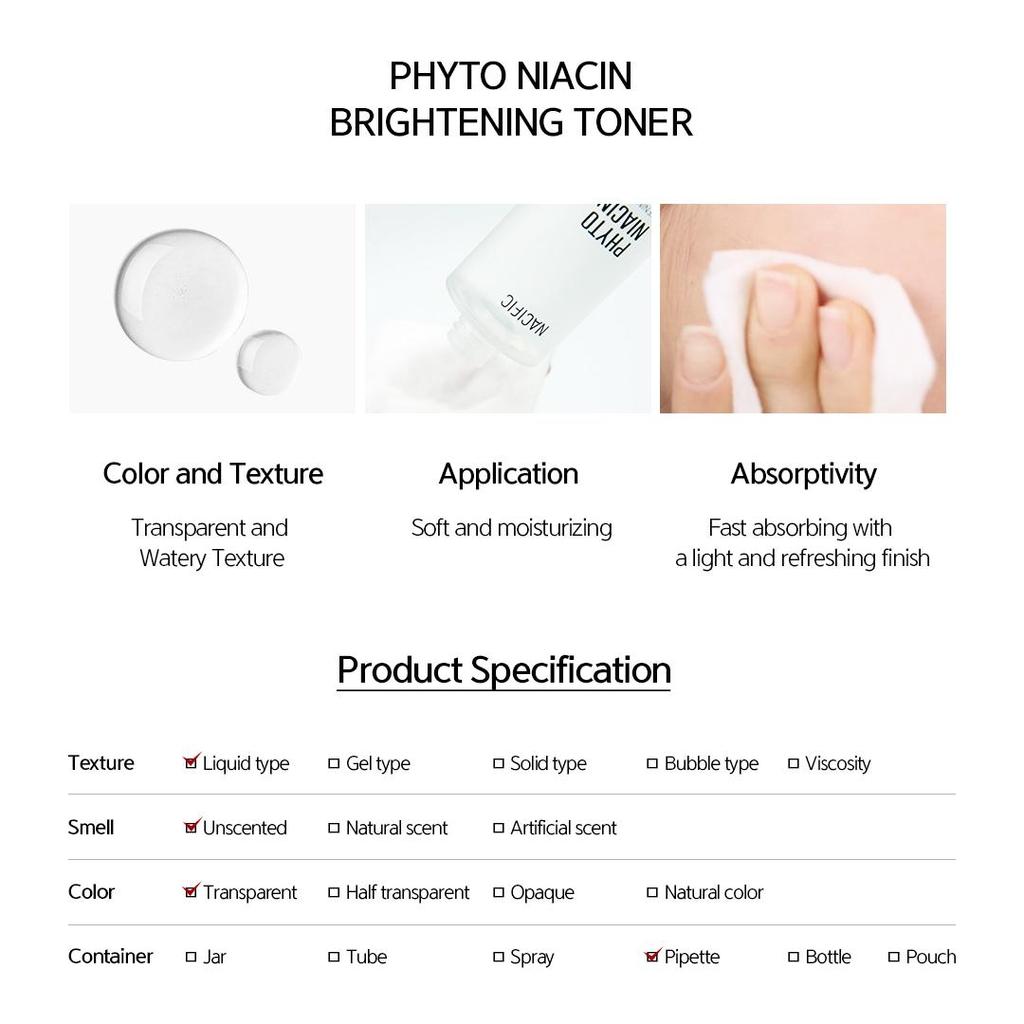 [NACIFIC] 150 мл отбеливающего тонера с фитонацином