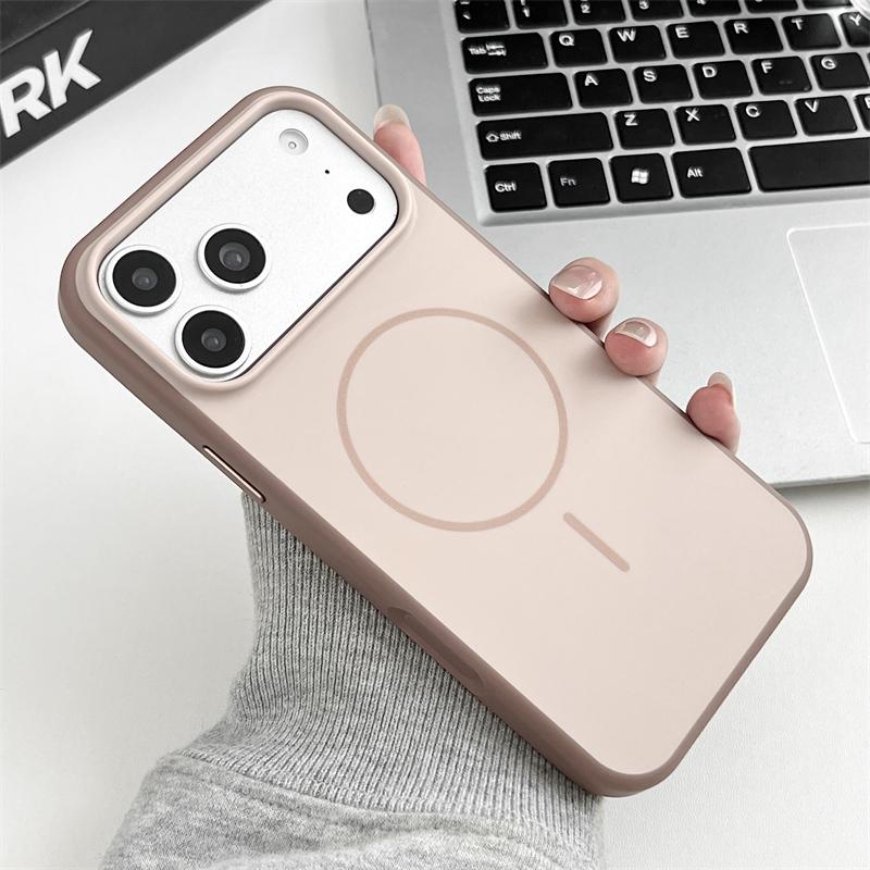 Official Matte Magnetic Hard Case for For Iphone 17 Air 16 14 1 Plus 13 12 Pro Max Phone For Wireless Charging Armor Cover