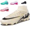 2435 New Football Shoes Men's High-top Youth Adult Training Shoes Long Nails TF Broken Nails Training Shoes