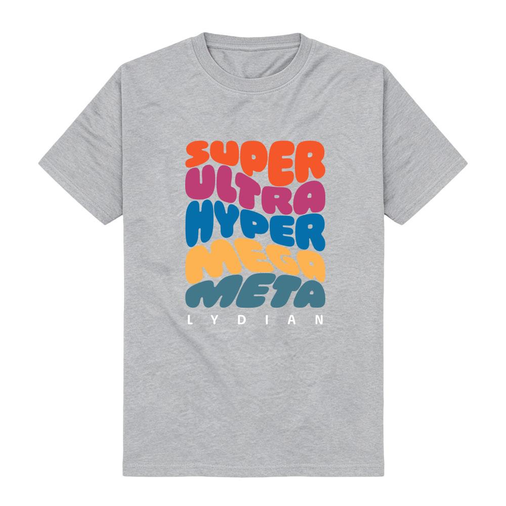 70s Psychedelic Bubble Font Jacob Collier Multi-color stepped contrast Retro Streetwear Soft Comfortable pure cotton women men