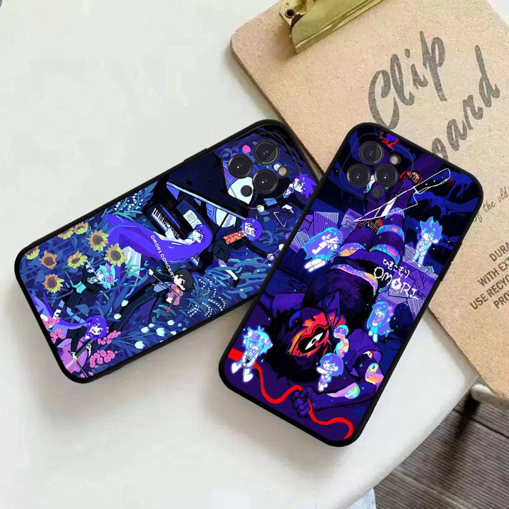 Черный Мягкий Чехол Для Телефона O-Omori Game Для IPhone 16 15 14 13 11 12 17 Pro Max Mini Plus