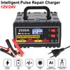 Intelligent Pulse Repair Charger Digital LCD Display EU Plug For Car Motorcycle Lead-acid Battery 12V24V 220W Fast Charger
