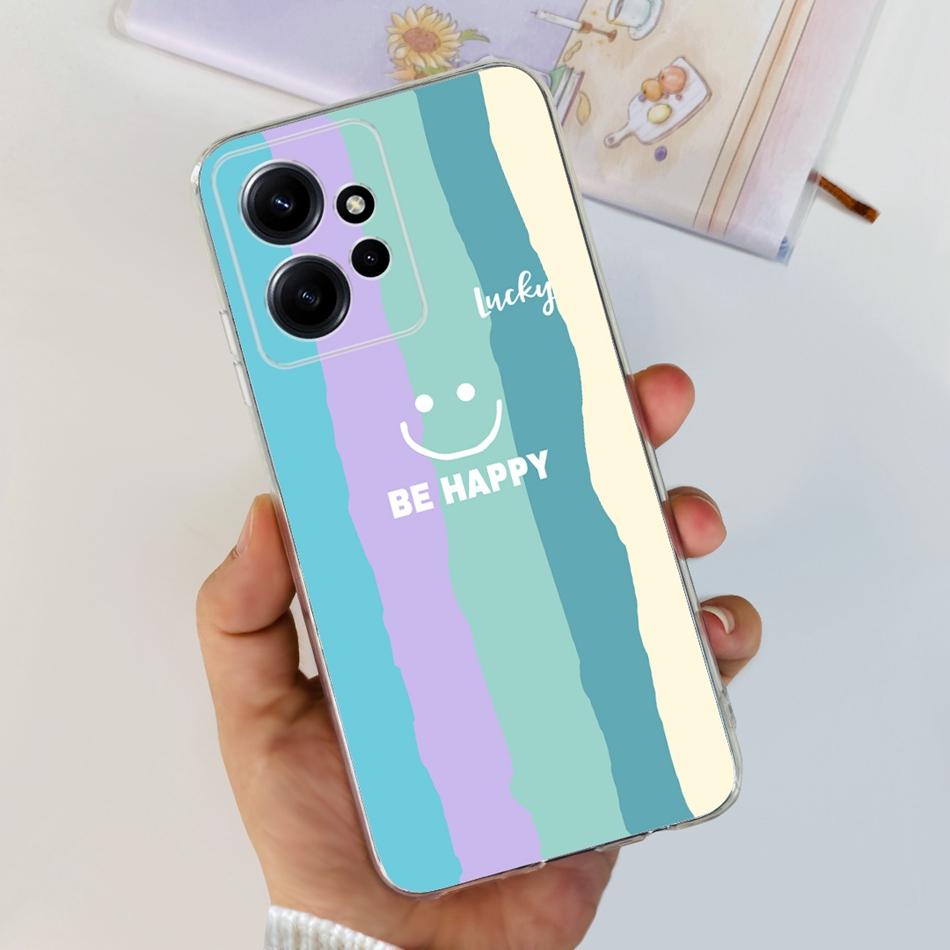Для Xiaomi Redmi Note 12 Global Стильный Чехол для Телефона Мягкий Силикон ТПУ Задняя Крышка Для Redmi Note 12 Pro 4G Note12 12Pro