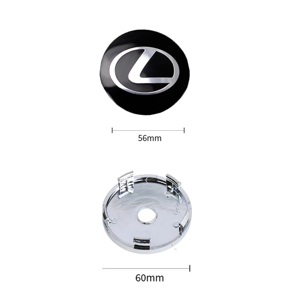 4Pc 56/60mm Logo Hub Caps Car Wheel Center Cover For Lexus CT200h NX300h RX300 RX330 F Sport IS RX NX ES LS GS UX LX LC RC GC GX