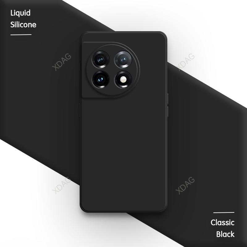 Чехол для телефона конфетного цвета для OnePlus 11 11R 5G, мягкий, квадратный, из жидкого силикона, с прямыми краями, с внутренней флокированной подкладкой, высококачественная задняя крышка